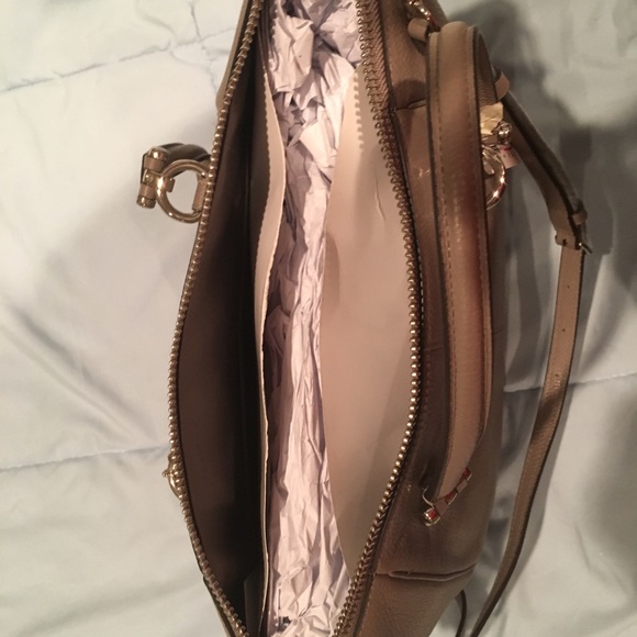 NWT Coach Pebbled Gray Leather Satchel - Picture 7 of 8